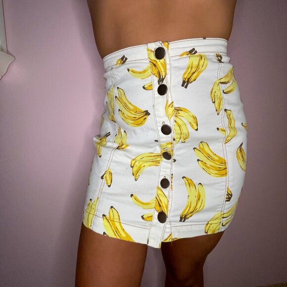 Button up denim banana skirt - Picture 7 of 7